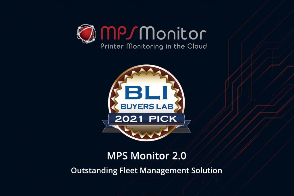 MPS Monitor 2.0 erhält den BLI 2021 Pick Award von Keypoint Intelligence für die herausragende Flottenmanagement-Lösung
