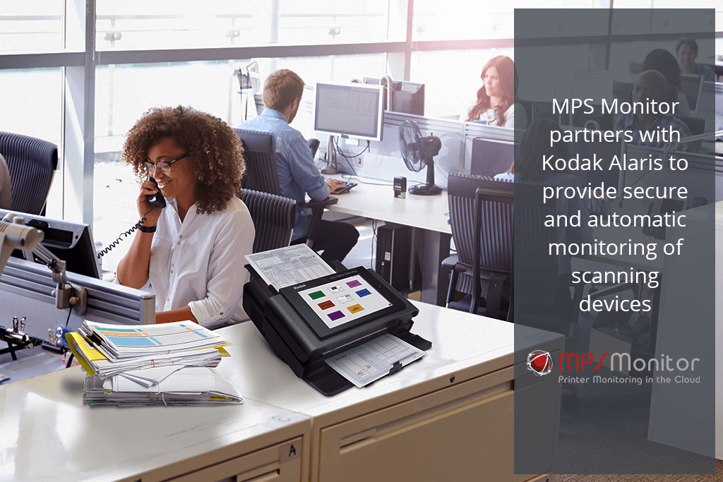 MPS Monitor 2.0 arbeitet mit Kodak Alaris zusammen, um eine sichere und automatische Überwachung von Scannergeräten zu ermöglichen.