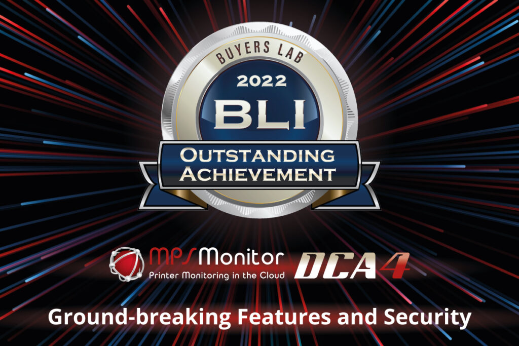 Keypoint Intelligence bestätigt die Qualität des neuen DCA 4 von MPS Monitor und zeichnet ihn mit einem BLI Outstanding Achievement Award aus