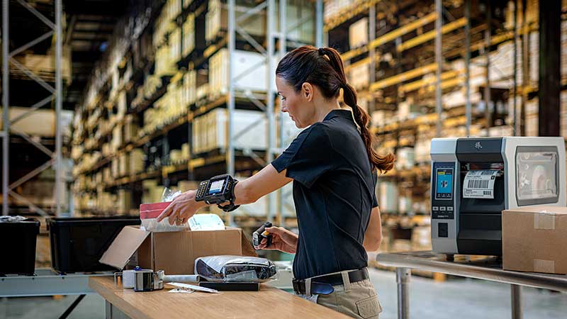 Management von Zebras Etikettendruckern