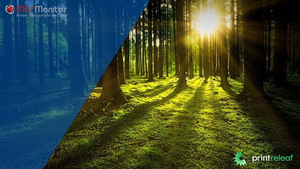MPS Monitor PrintReleaf sustainability